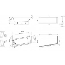Ванна акрилова Ravak 10° 160x95 R C841000000