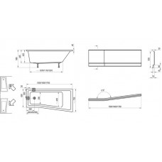Ванна акрилова Ravak BeHappy II 150x75 L C981000000