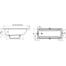 Ванна акрилова Ravak Classic II 150x70 CC31000000