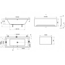 Ванна акрилова Ravak Formy 01 180x80 C881000000
