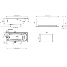 Ванна акрилова Ravak Septima 170x70 XAU0000040