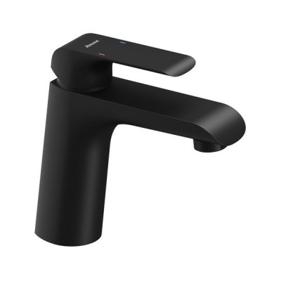 Змішувач для раковини 151 мм, без відкривання стоку, чорний Ravak Flat FL 014.20 X070173