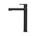 Змішувач для раковини 320 мм, подовжений, без відкривання стоку, чорний Ravak Puri PU 015.00 X070114